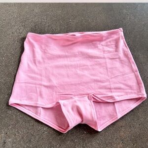 Skims cotton jersey boy shorts halite pink medium